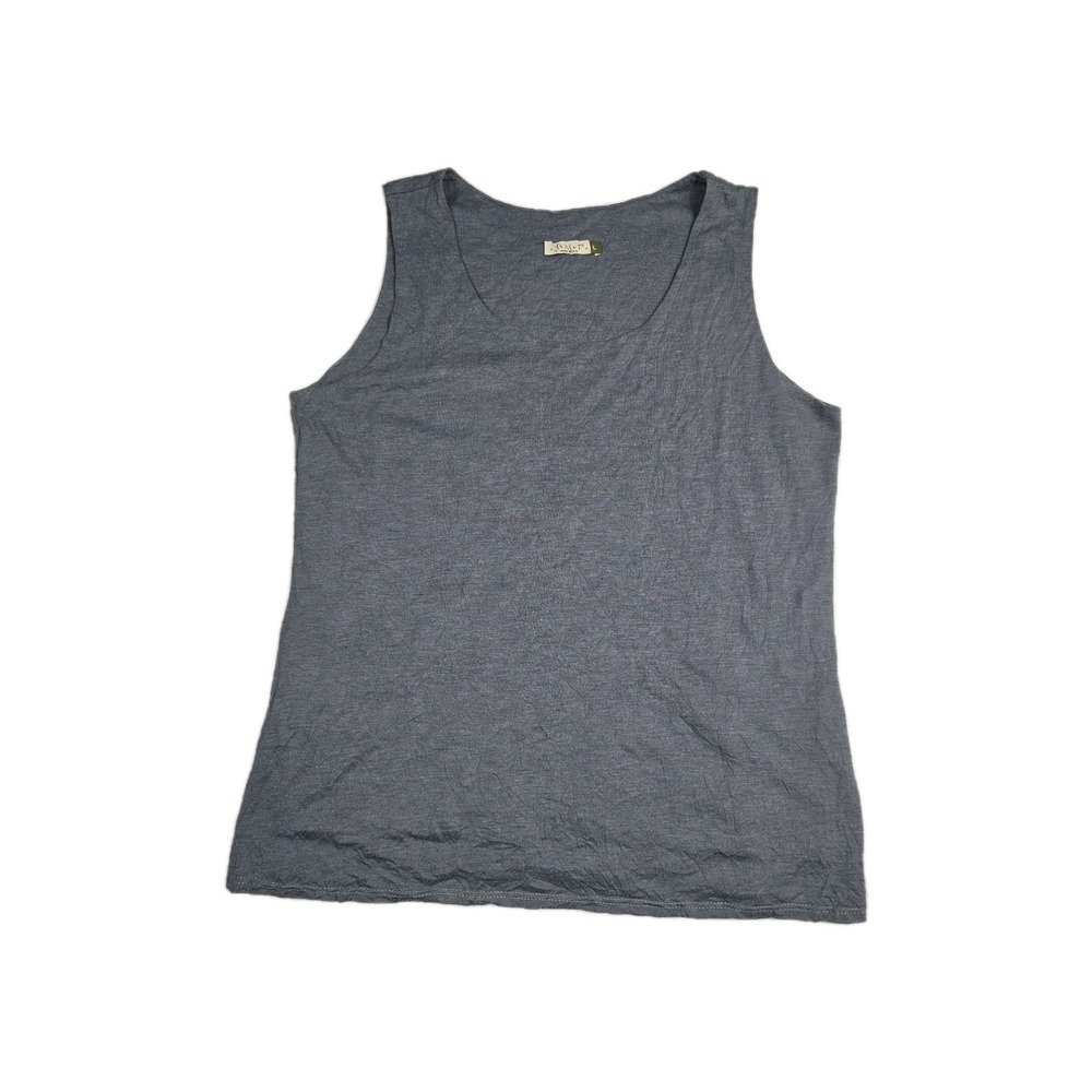 Chalet Women's Size Large Gray Sleeveless Round Neck Tank Top Made In USA